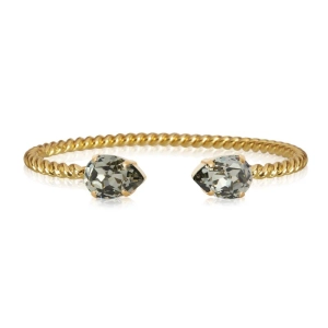 Mini Drop Bracelet Gold Black Diamond - Caroline Svedbom - Nopea toimitus ja lahjapakkaus
