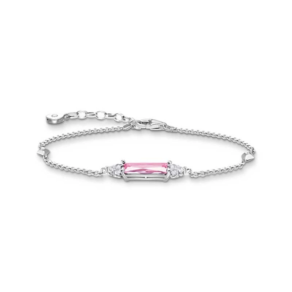 Armband mit pinken und weißen Steinen Silber von Thomas Sabo, Schneller Versand - Nordicspectra.de