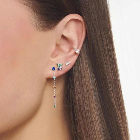 Einzel Ohrstecker Blaubeere Silber von Thomas Sabo, Schneller Versand - Nordicspectra.de