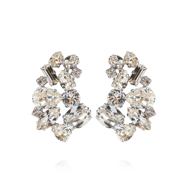 Caroline Svedbom - Isolina Earrings Rhodium Crystal