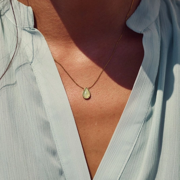 Melina Drop Necklace S Gold - Edblad - Snabb frakt & paketinslagning - Nordicspectra.se