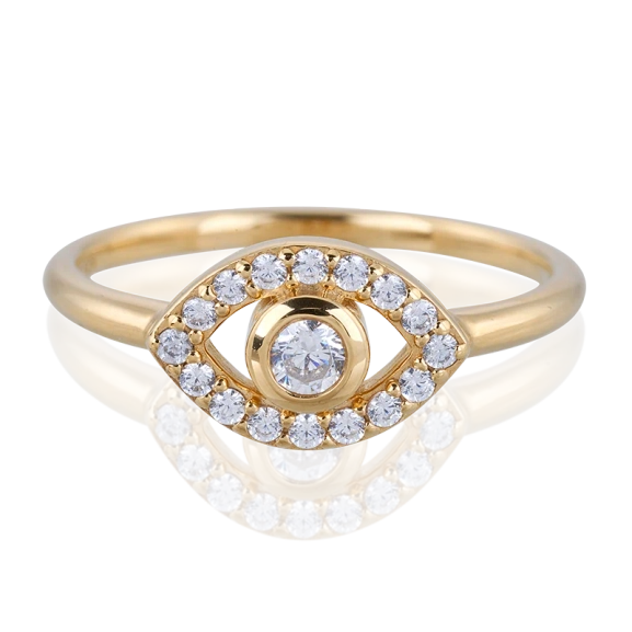 Devine Eye Mini Ring Guld - Carolina Gynning - Moderna smycken med en betydelse - Nordic Spectra