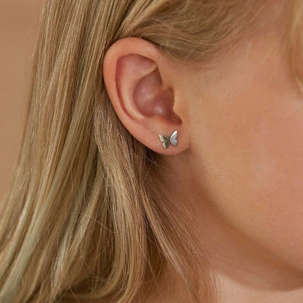 Papillon Studs Steel - Edblad - Snabb frakt & paketinslagning - Nordicspectra.se