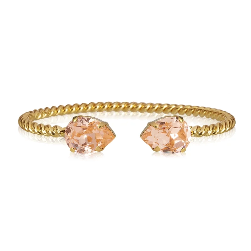 Caroline Svedbom - Mini Drop Bracelet Gold Light Peach