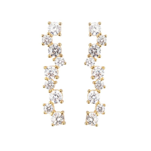 Gatsby Long Ear Gold -CU Jewellery - Snabb frakt & paketinslagning - Nordicspectra.se