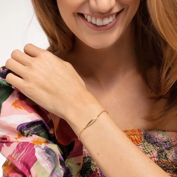 Glittrande Blad Armband Guld - Thomas Sabo armband - Snabb frakt & paketinslagning - Nordicspectra.se