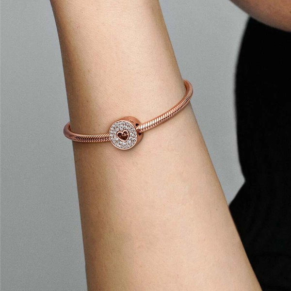 Pavé & Herz Jahrestag Charm von PANDORA, Schneller Versand - Nordicspectra.de