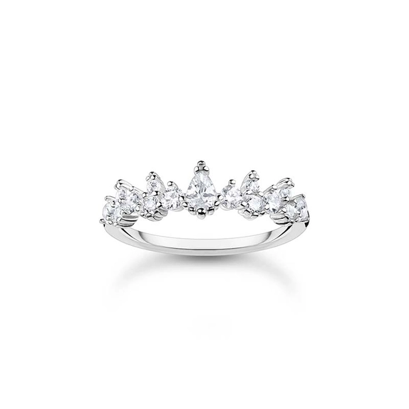 Ring Ice Crystals Silver - Thomas Sabo - Suuri valikoima & ilmainen lahjapaketointi - Nordicspectra.fi