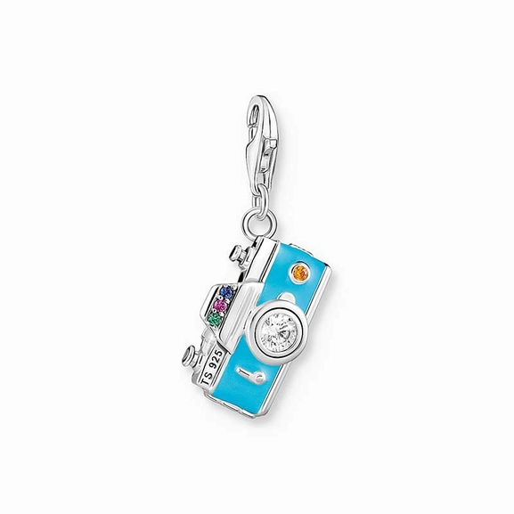 Charm pendant turquoise retro camera silver - Thomas Sabo - Suuri valikoima & ilmainen lahjapaketointi - Nordicspectra.fi
