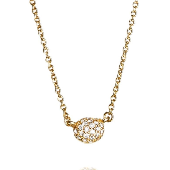 Love Bead Necklace - Diamonds Gold - Efva Attling halsband - Snabb frakt & paketinslagning - Nordicspectra.se
