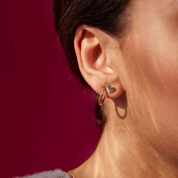 Pure Heart Mini Studs Gold - Edblad - Snabb frakt & paketinslagning - Nordicspectra.se
