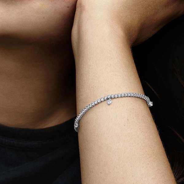 Funkelnde Tropfen Tennisarmband von PANDORA, Schneller Versand - Nordicspectra.de