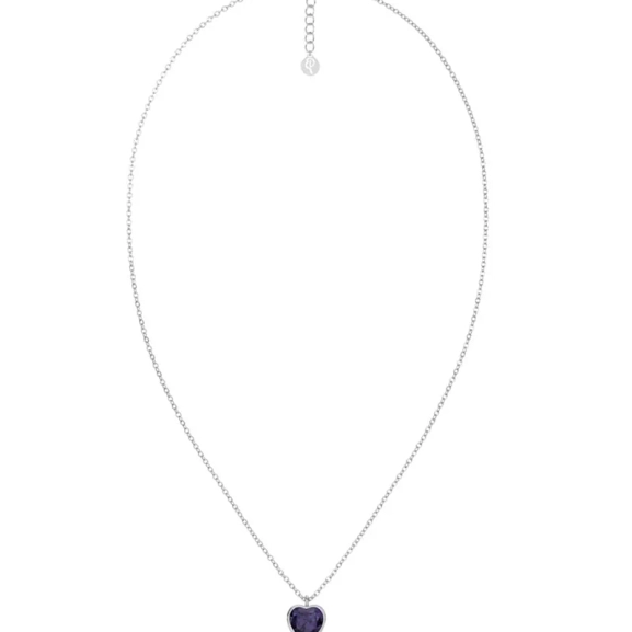 Bel Necklace Plum Steel - Edblad - Snabb leverans - Gratis paketinslagning