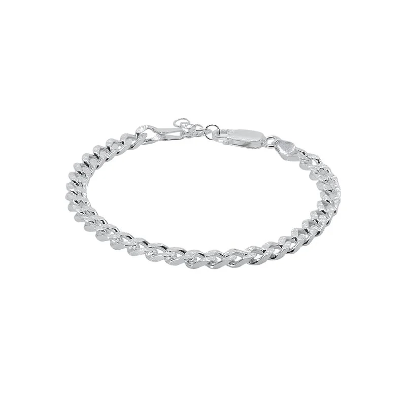 Emma Israelsson - Sparkling Curb Bracelet Silver