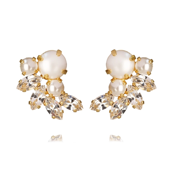 Electra Earrings Gold Pearl / Crystal - Caroline Svedbom - Nopea toimitus ja lahjapakkaus - Nordic Spectra