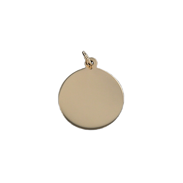 Gravyrsmycke med Gravyr Rondell 18 mm 18K Guld - Nordic Spectra - Personliga smycken - Nordic Spectra
