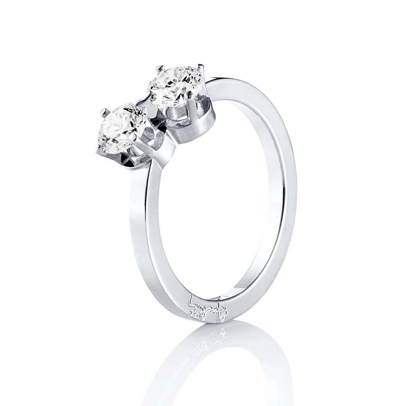 Efva Attling - Twin Star Ring White Gold