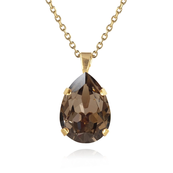 Classic Drop Necklace Gold Greige - Caroline Svedbom - Nopea toimitus ja lahjapakkaus - Nordic Spectra