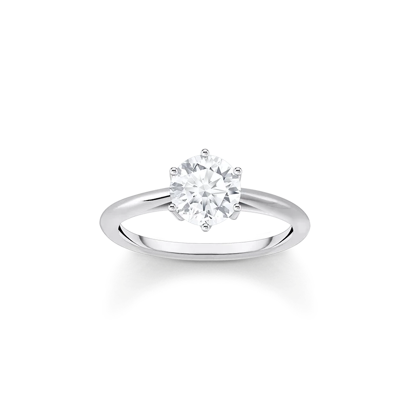 Thomas Sabo - Ring med Briljantslipad Sten