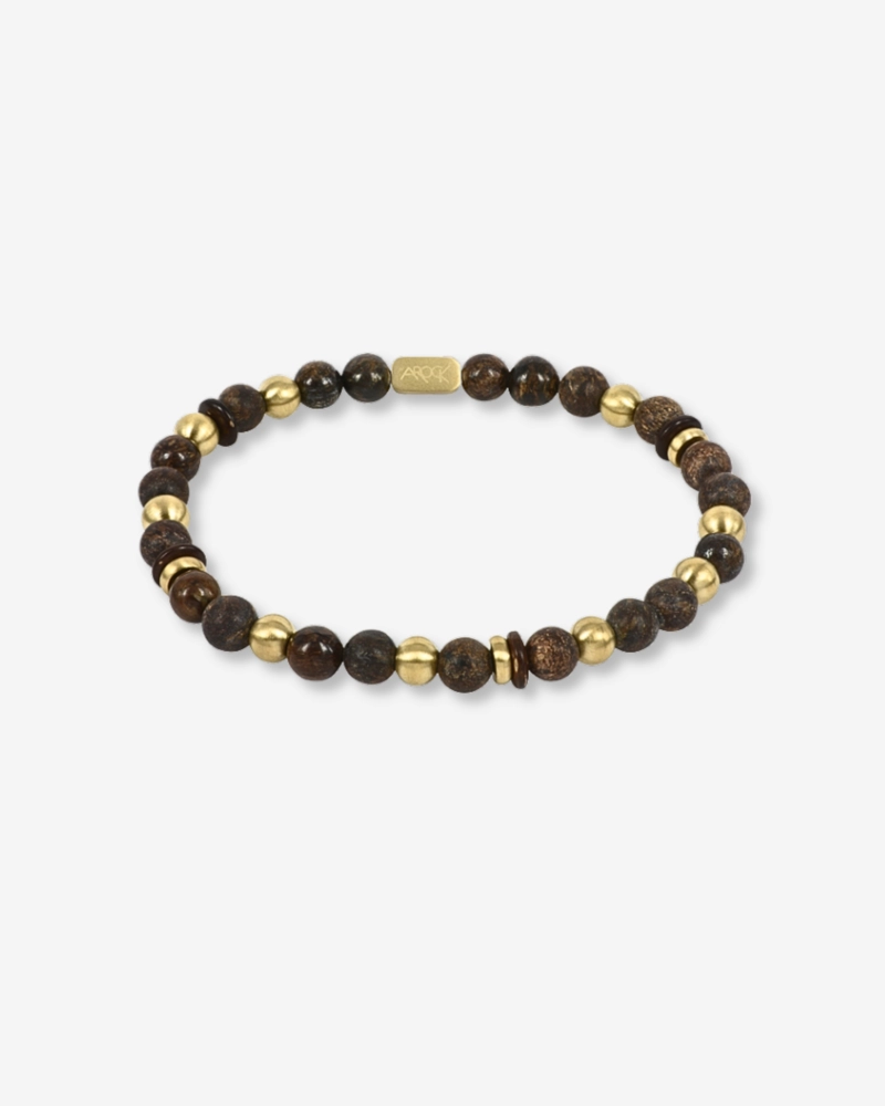 AROCK - EDDIE Armband Svart/Brunt Guld