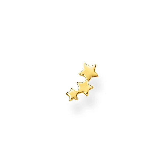 Einzel Ohrstecker Sterne Gold von Thomas Sabo, Schneller Versand - Nordicspectra.de