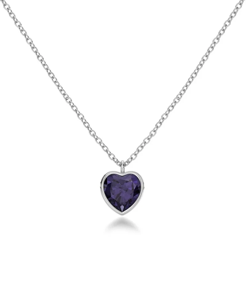 Bel Necklace Plum Steel - Edblad - Snabb leverans - Gratis paketinslagning