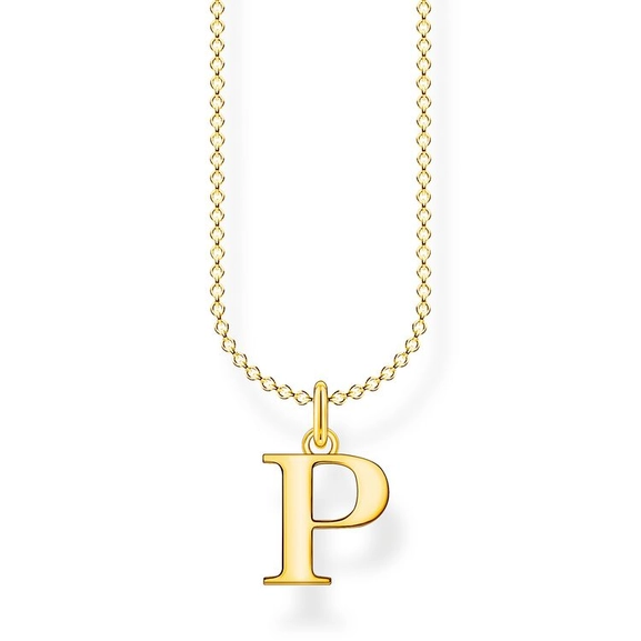 Kette Buchstabe Gold - P von Thomas Sabo, Schneller Versand - Nordicspectra.de