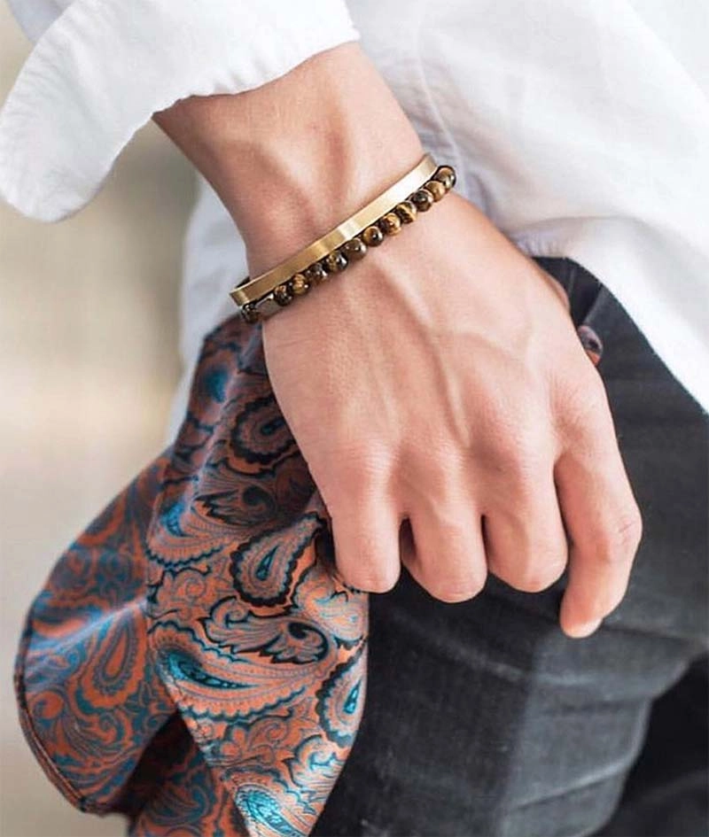 MORRIS Armband Ljusbrun - AROCK - Snabb frakt & paketinslagning - Nordicspectra.se