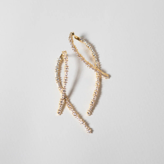 Livigno Lungo Örhängen Guld från Sif Jakobs