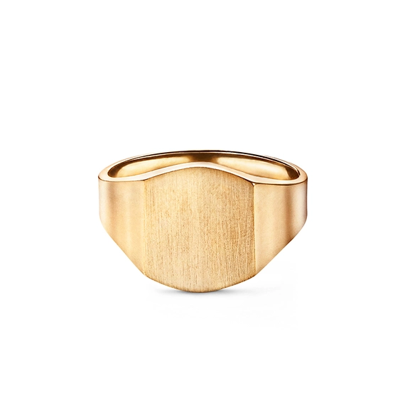 Ola Signet Ring 18K Gold Matte - Nordic Spectra - Suuri valikoima & ilmainen lahjapaketointi - Nordicspectra.fi