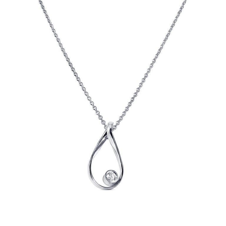 Eternal Flow Halsband Vitguld 0