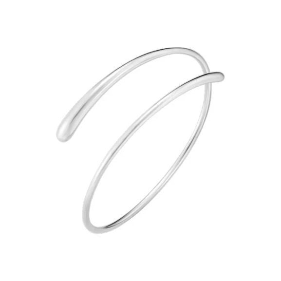 Mercy Slim Twist Armreif aus Sterlingsilber mit skulpturalen