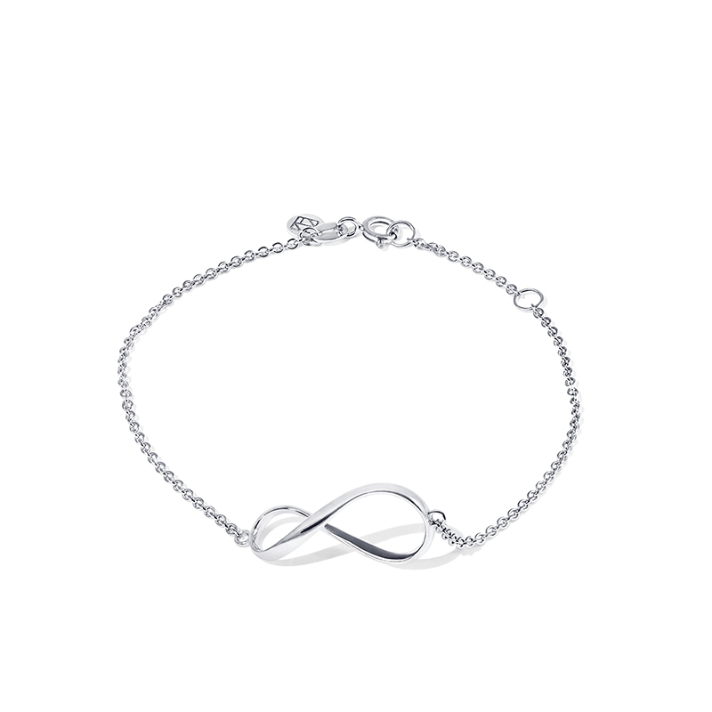 Nordic Spectra - Eternal Flow Single Armband Vitguld