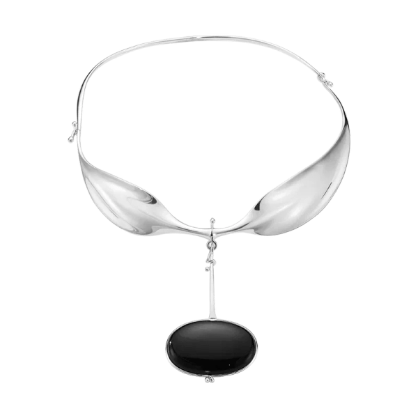 Vivianna Torun Halsring med Svart Agat - Georg Jensen - Designsmycken med snabba & trygga leveranser - Nordic Spectra