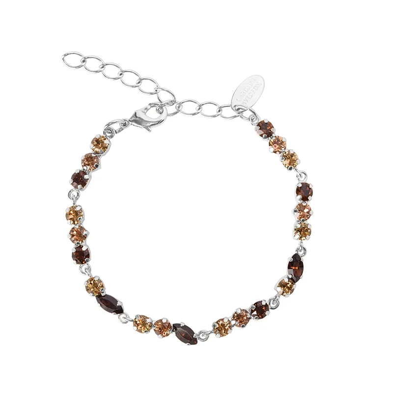 Caroline Svedbom - Alelia Bracelet Rhodium Recreated Topaz Combo