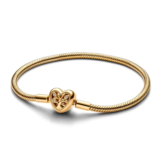 Stammbaum Herzverschluss Schlangen-Gliederarmband - PANDORA - Nordic Spectra