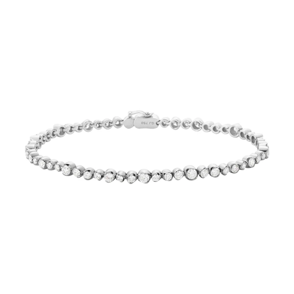 Georg Jensen Signature Diamonds Tennisarmband Vitguld - Georg Jensen - Designsmycken med snabba & trygga leveranser - Nordic Spectra
