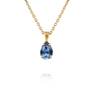 Petite Drop Necklace i guld med en droppformad