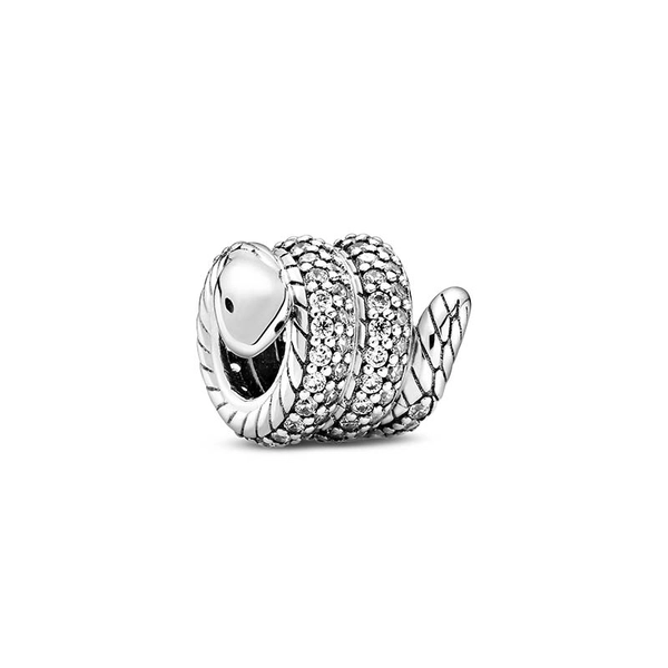 Funkelnde, zusammengerollte Schlange Charm von PANDORA, Schneller Versand - Nordicspectra.de