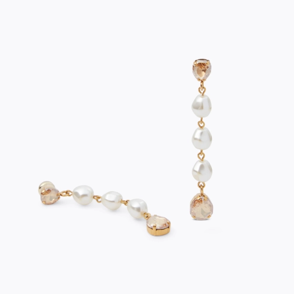 Paloma Earrings Gold Pearl / Golden Shadow - Caroline Svedbom - Snabb frakt & paketinslagning - Nordic Spectra