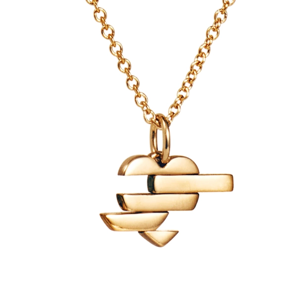 A Piece Of My Heart Pendant Gold