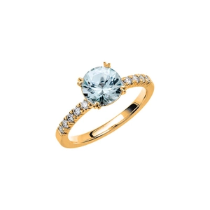 Fairytale 4 Aquamarine Gold - Wedding & engagement rings - Schalins - Scandinavian design - Nordic Spectra