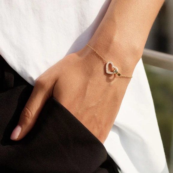 Eternal Heart Bracelet Gold - Edblad - Snabb frakt & paketinslagning - Nordic Spectra