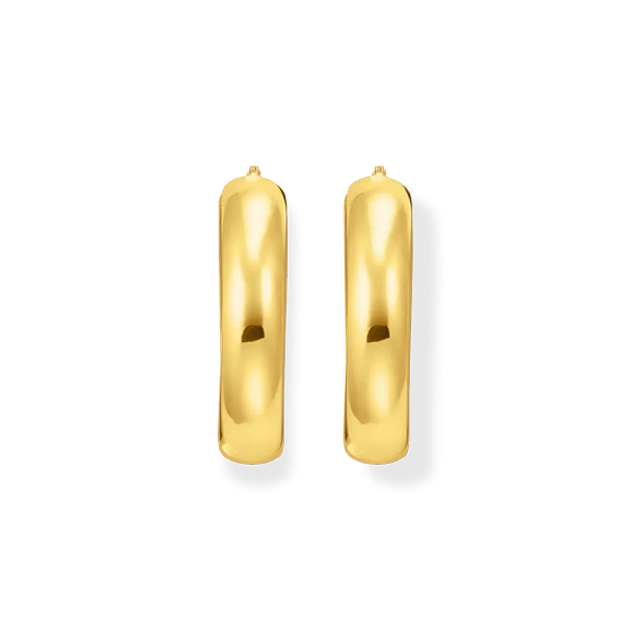 Klassiska Chuncky Örhängen Guld - Thomas Sabo - Snabb leverans & paketinslagning - Nordic Spectra