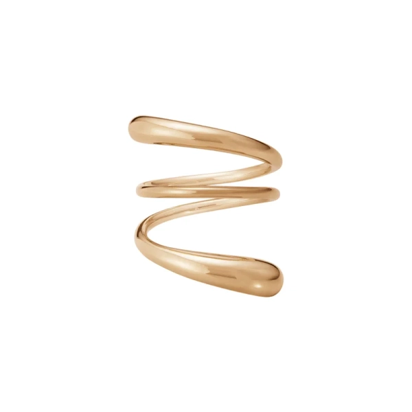 Mercy Twist Ring Roséguld i 18K med mjuka linjer