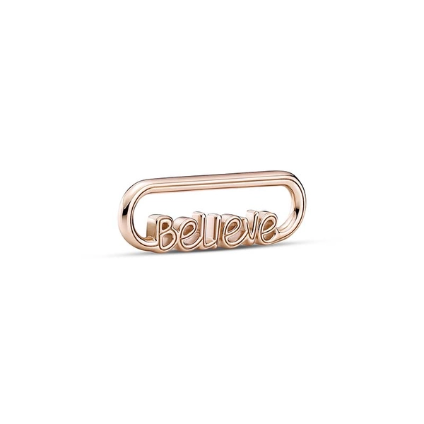 PANDORA ME Styling Believe Word Link Rosé - PANDORA - Snabb frakt & paketinslagning - Nordicspectra.se