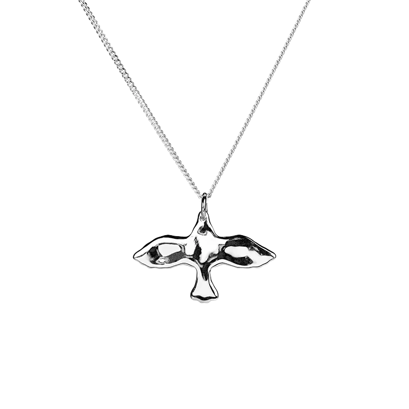 Emma Israelsson - Organic Small Dove Necklace Silver