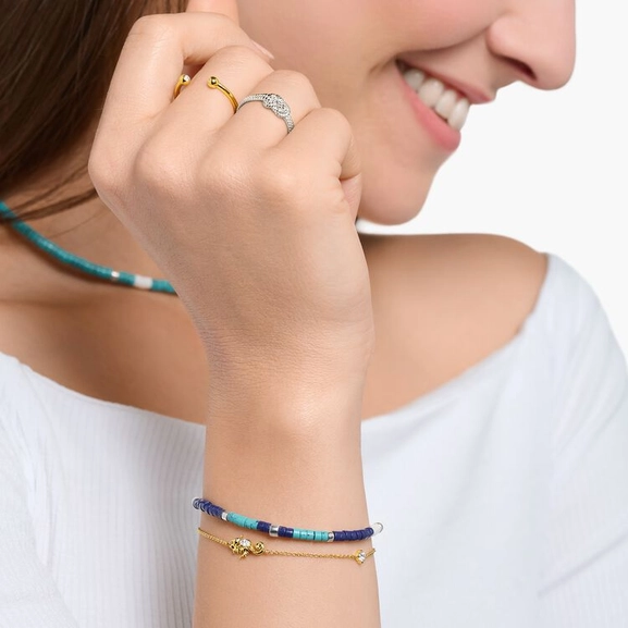 Armband Mit Mix Blauen Steinen Silber von Thomas Sabo, Schneller Versand - Nordicspectra.de