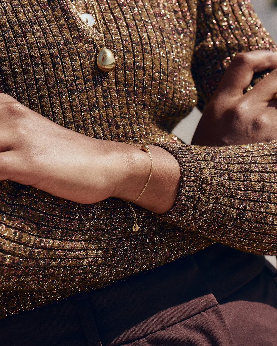 Lulu Bracelet Gold - Edblad - Snabba leveranser - Gratis paketinslagning