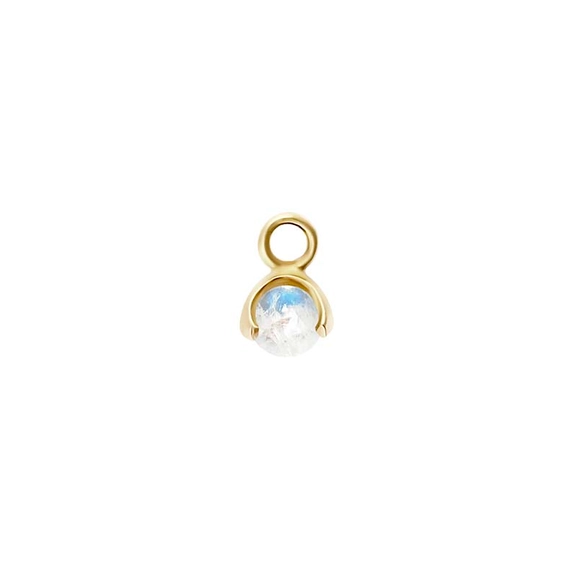 Letters Stone 6 Moonstone Pendant Gold -CU Jewellery - Snabb frakt & paketinslagning - Nordicspectra.se